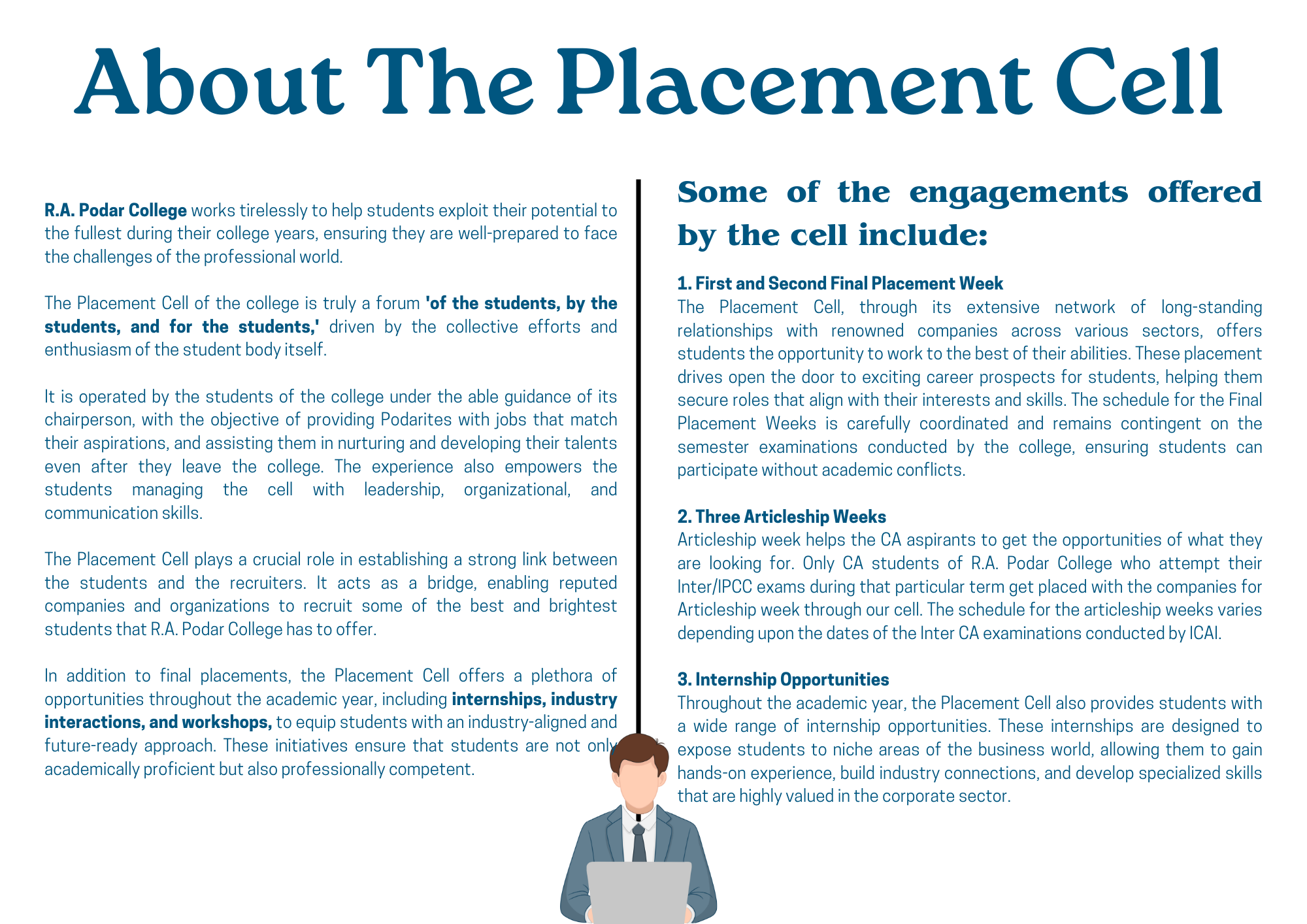 Placement Procedure